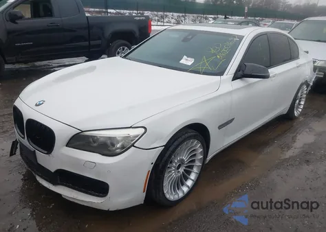 2014 BMW 750I из США, поврежденный, VIN WBAYA8C58ED228203